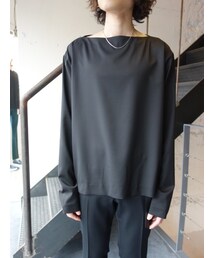 JOHN LAWRENCE SULLIVAN | JOHNLAWRENCESULLIVAN 5A005'16-11 ボートネックカットソー(Tシャツ/カットソー)