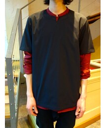 ATTACHMENT | ATTACHMENT　AS61-267　PeストレッチタフタP/OシャツS/S(シャツ/ブラウス)