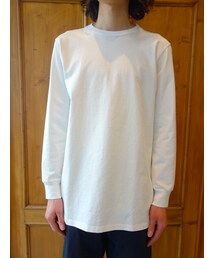KAZUYUKI KUMAGAI ATTACHMENT | KAZUYUKI KUMAGAI KJ61-028 20/1度詰天竺クルーネックL/S (Tシャツ/カットソー)