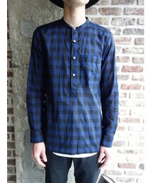 ATTACHMENT | ATTACHMENT AS61-240 80/-ローンチェックバンドカラーP/OシャツL/S(シャツ/ブラウス)