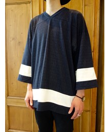 UNUSED | UNUSED US1117 CUT&SEWN 60% RAYON / 40% COTTON ONE WASH(Tシャツ/カットソー)