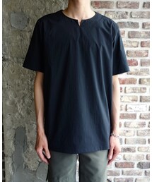 ATTACHMENT | ATTACHMENT AS61-267 PeストレッチタフタP/OシャツS/S(シャツ/ブラウス)