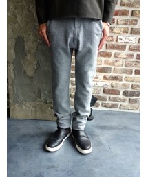 KAZUYUKI KUMAGAI ATTACHMENT | KAZUYUKI KUMAGAI　KP62-084　カシミア混ニットフラノサルエルパンツ(その他パンツ)