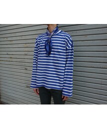UNUSED | UNUSED US1258 long-sleeve border pocket t-shirt. (Tシャツ/カットソー)