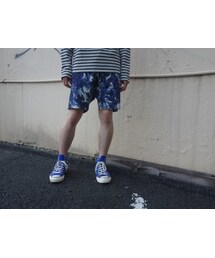 KAZUYUKI KUMAGAI ATTACHMENT | KAZUYUKI KUMAGAI　KP71-103　Ny/Coストレッチタッサーリーフカモptサルエルショートパンツ(その他パンツ)