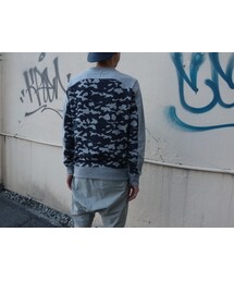 ATTACHMENT | ATTACHMENT　AJ72-239　30/10コンパクト裏毛プルオーバー背面切替(スウェット)