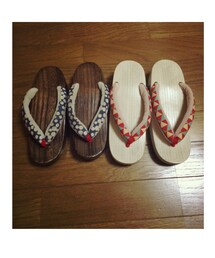 谷中銀座の下駄屋で購入 オーダーメイド(その他シューズ)