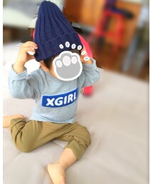 座り姿。帽子脱ぎ捨て直前💦 | その他