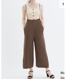 GU | サロペットワイドパンツ NC(オールインワン・サロペット)