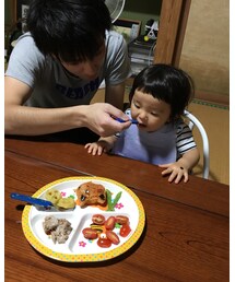 ばぁばに作ってもらったキャラ弁がおいしい❤︎ | その他