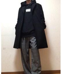 このパーカーにコートも合います✨ | その他