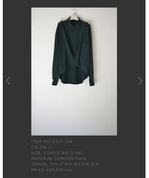 ETHOSENS | シャツ/ブラウス