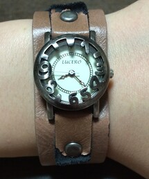 むかーしcafeで購入した時計（ボロボロw）(アナログ腕時計)