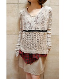 RehersalL | パッチワークセーター(ニット/セーター)