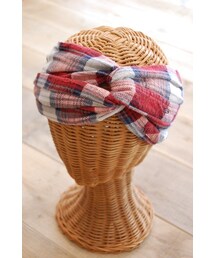 RehersalL | チェックターバン(ヘアバンド)