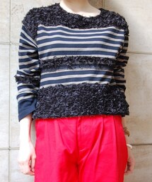 RehersalL | モコモコボーダーロンT(Tシャツ/カットソー)