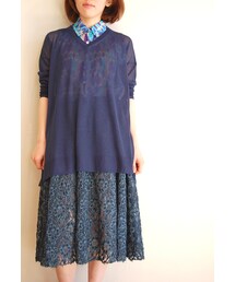 Xapis | バイカラープルオーバー(ニット/セーター)