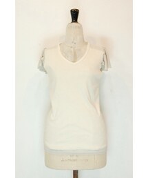 RehersalL | チュールショルダーVネックTシャツ(Tシャツ/カットソー)