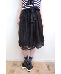 RehersalL | メッシュレースパッチスカート(スカート)