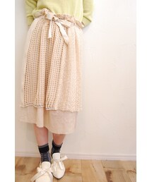 RehersalL | メッシュレースパッチスカート(スカート)