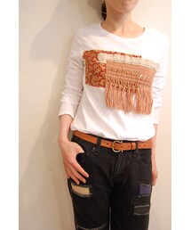 RehersalL | フリンジモチーフロンT(Tシャツ/カットソー)