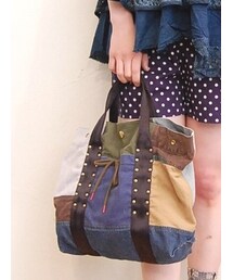 sandglass | デニムパッチワークバッグ(トートバッグ)