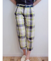 チェックタックパンツ(その他パンツ)