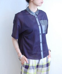 sandglass | コットンショートスリーブシャツ(シャツ/ブラウス)