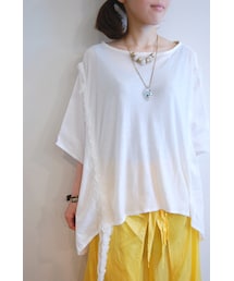 RehersalL | サイドラインワイドTシャツ(Tシャツ/カットソー)