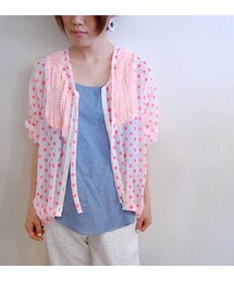 sandglass | ドットシフォンブラウス(シャツ/ブラウス)