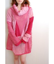 RehersalL | ニットパッチタートルセーター(ニット/セーター)