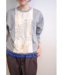 RehersalL | ニットパッチトレーナー(スウェット)