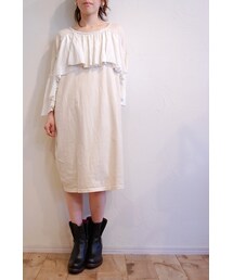 RehersalL | ベロアフリルワンピース(ワンピース)