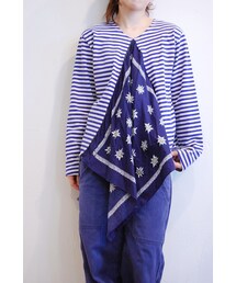RehersalL | フラワーバンダナﾎﾞｰﾀﾞｰロンT(Tシャツ/カットソー)