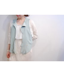 RehersalL | レザーショートジレ(ベスト)