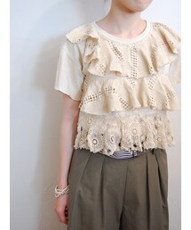 RehersalL | フリルレイヤードTシャツ(Tシャツ/カットソー)