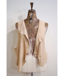 RehersalL | レザーショートジレ(ベスト)