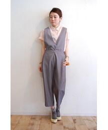 Xapis | ストライプサロペット(サロペット/オーバーオール)