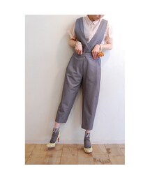 Xapis | ストライプサロペット(その他パンツ)