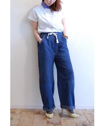 RehersalL | デニムワイドパンツ(デニムパンツ)