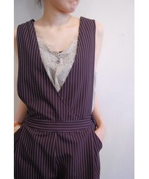 Xapis | ストライプサロペット(サロペット/オーバーオール)