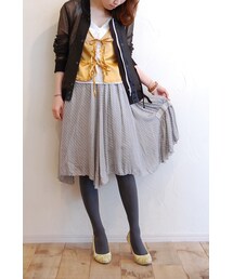 RehersalL | シルクシフォンドビースカート(スカート)