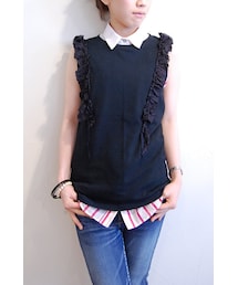 RehersalL | フリルスリーブタンクトップ(タンクトップ)