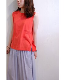 Xapis | 	バックフリルノースリーブ(Tシャツ/カットソー)