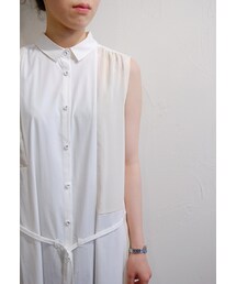 hippiness | パネルシャツロングワンピース(シャツワンピース)