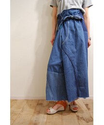 RehersalL | デニムラップパンツ(デニムパンツ)