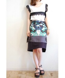 tiny dinosaur | リーフプリントスカート(スカート)