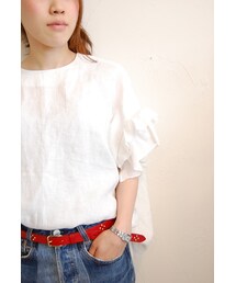 リネンフリルブラウス(シャツ/ブラウス)