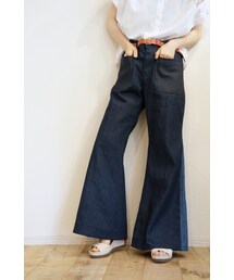 RehersalL | U.S NAVYフレアパンツ(デニムパンツ)