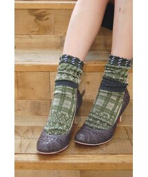 nonnette | Plaid mix patckwork socks(ソックス/靴下)